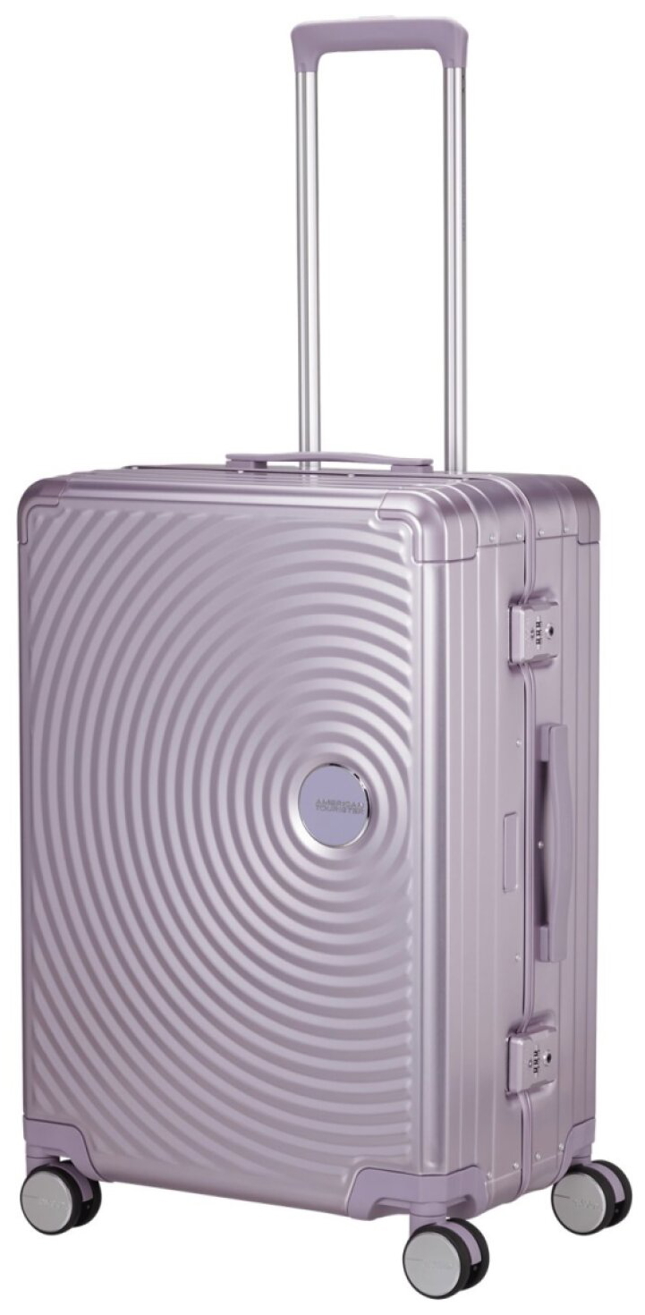 Střední kufr 68cm Soundbox Alu Stormy Lilac