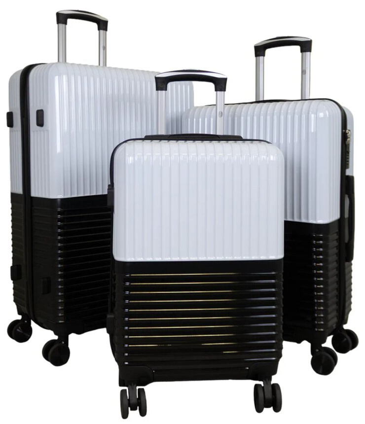 Příruční kufr 55cm Riga White/Black