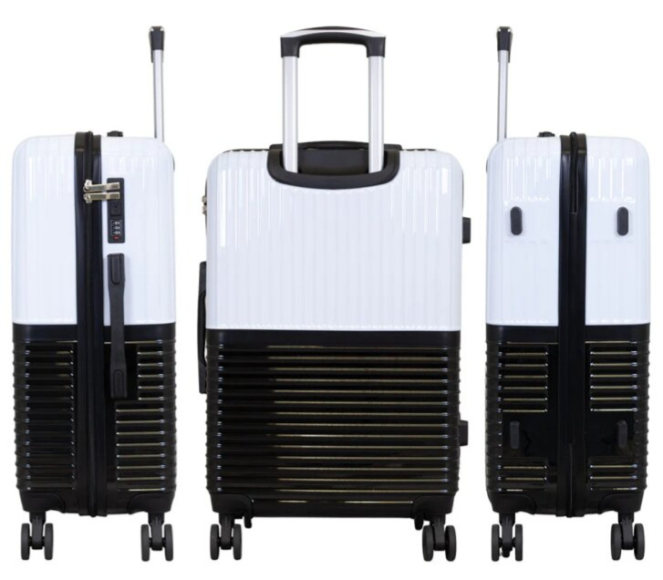 Příruční kufr 55cm Riga White/Black