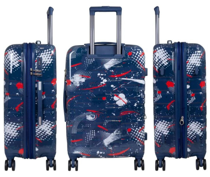 Střední kufr 65cm Pescara Dark Blue