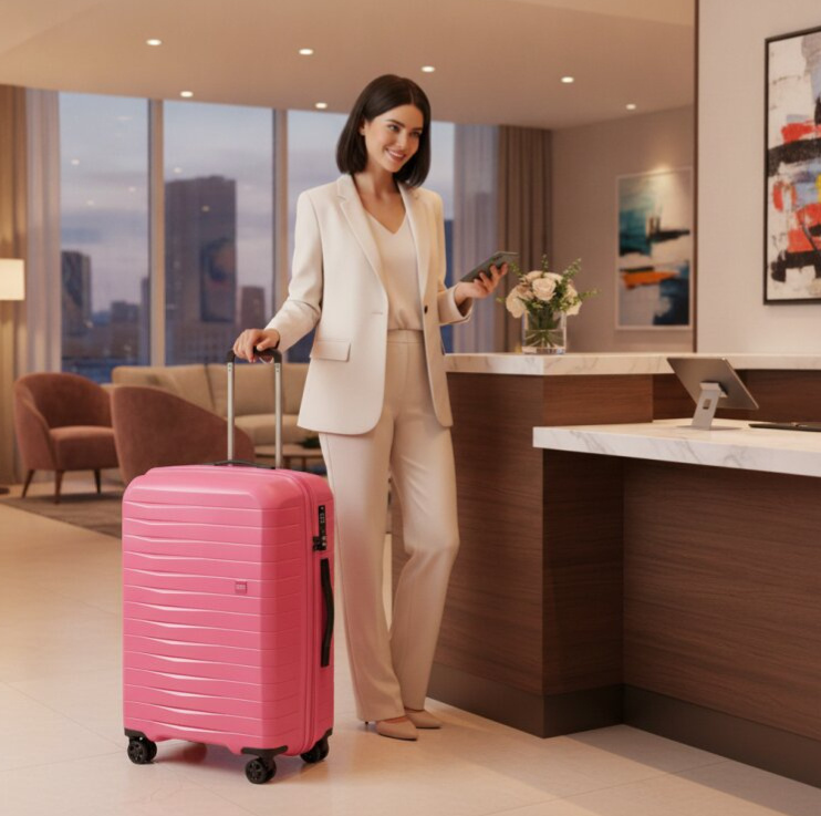 Příruční kufr 55cm AZ18 Metallic Pink