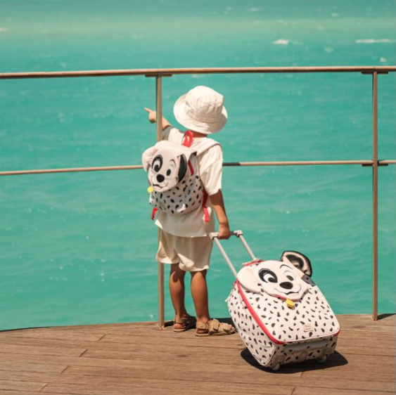 Dětský kufr 45cm Happy Sammies Disney Upright Dalmatian Patch