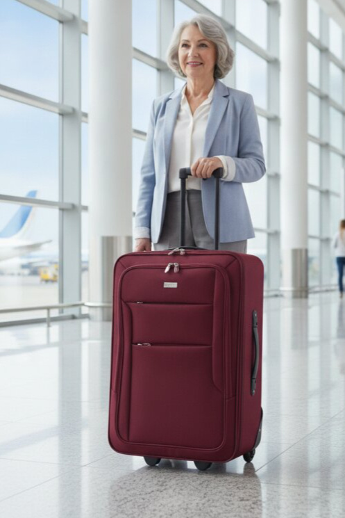 Sada kufrů T5678 Red 3-set