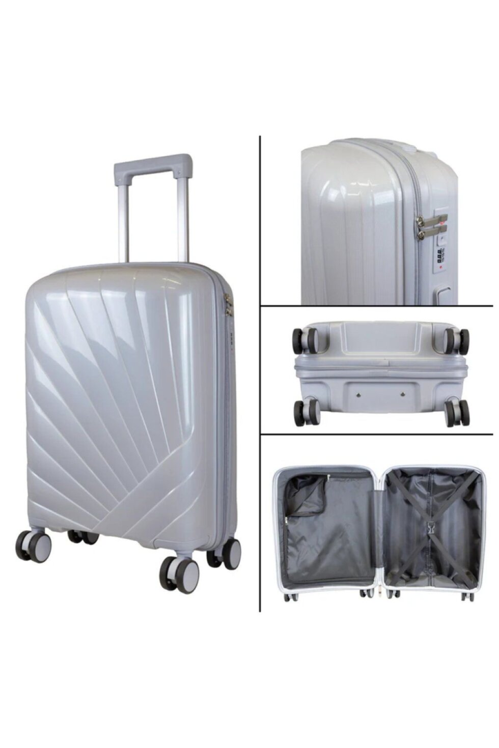 Střední kufr 65cm Florence Silver
