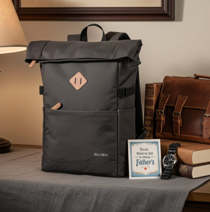 Batoh Rolltop Two Tone Black/Black