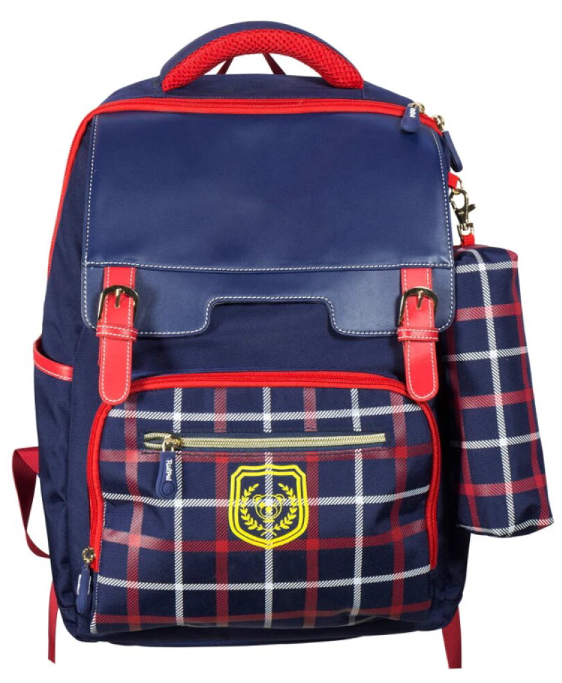 Sada školního batohu a penálu School Backpack+Pencil Case Red