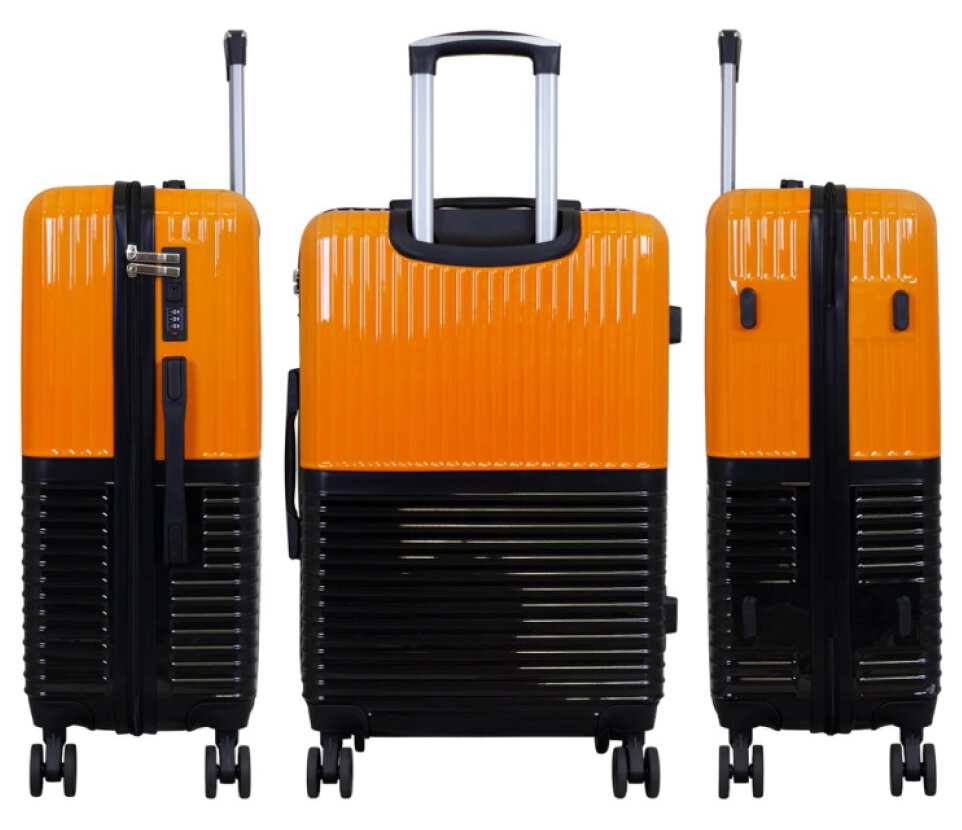 Sada kufrů Riga Orange/Black 3-set