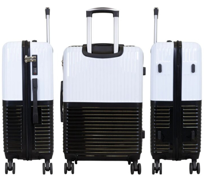 Velký kufr 76cm Riga White/Black