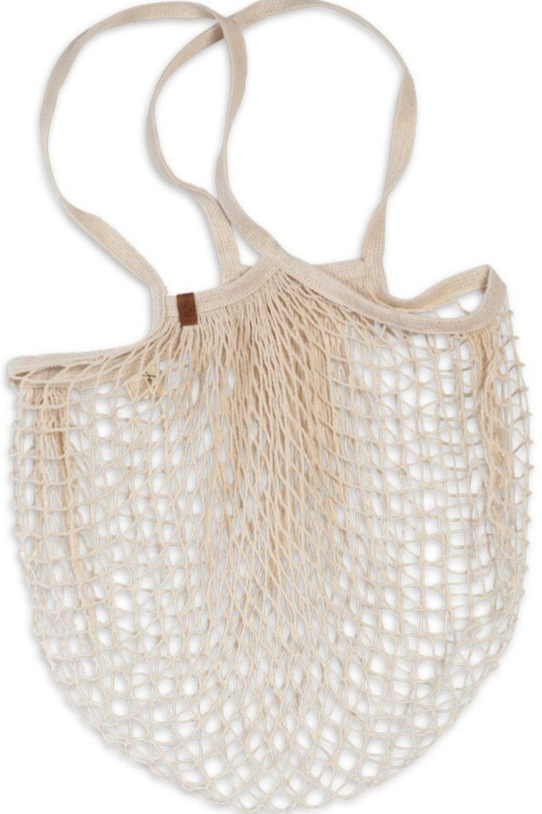 Retro síťovka Shopping net 100% cotton Beige