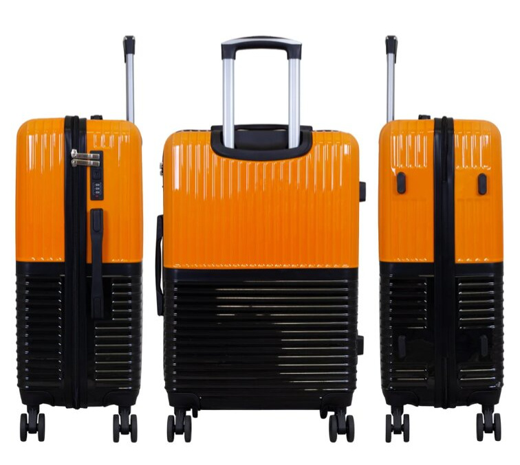 Příruční kufr 55cm Riga Orange/Black