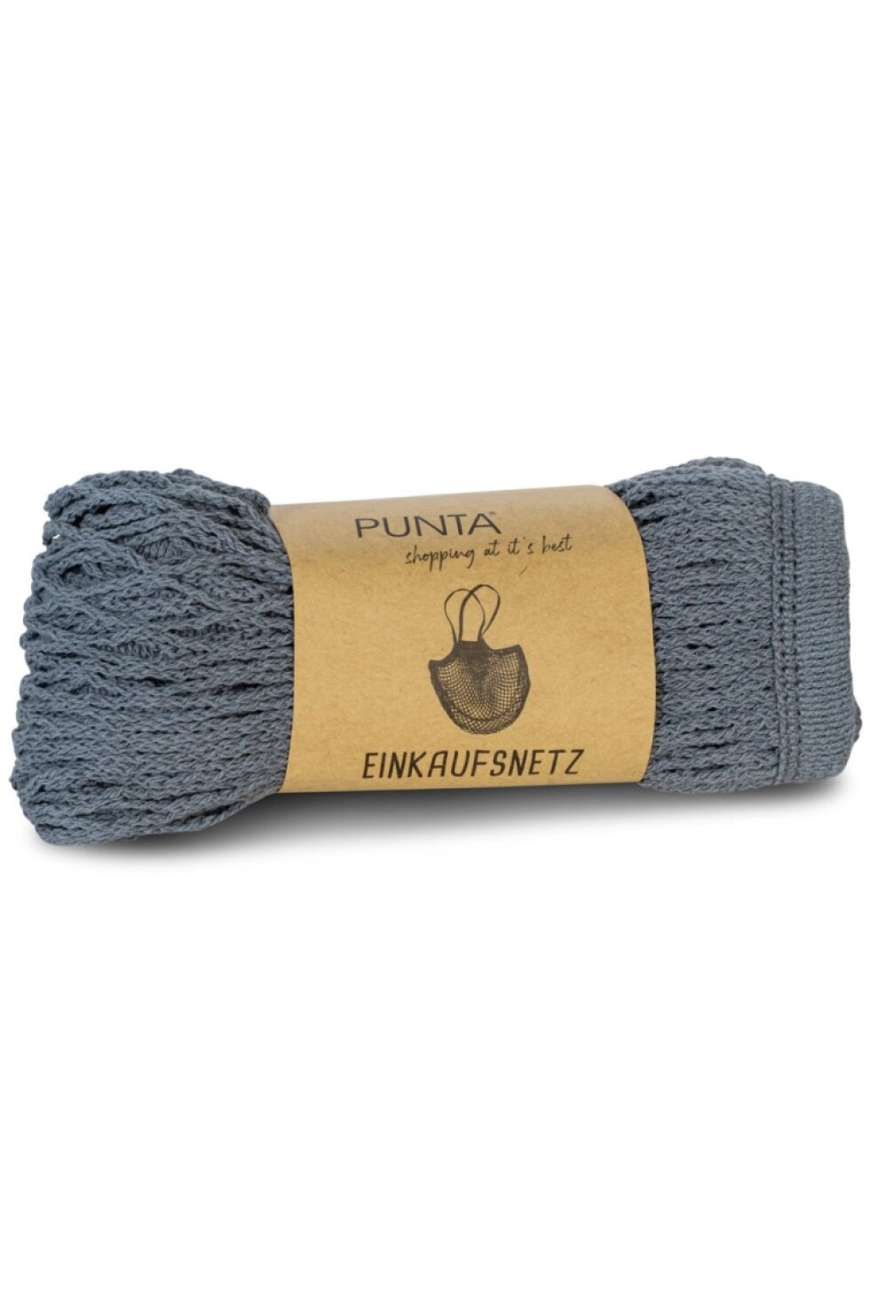 Retro síťovka Shopping net 100% cotton Grey