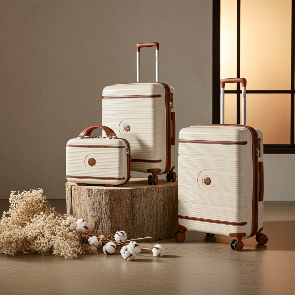 Velký kufr 75cm BZ 5900 Beige