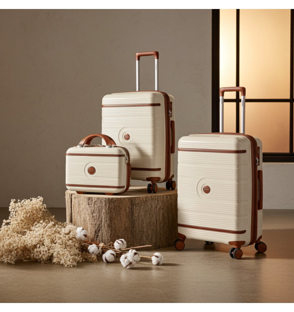 Příruční kufr 55cm BZ 5900 Beige - Bazar
