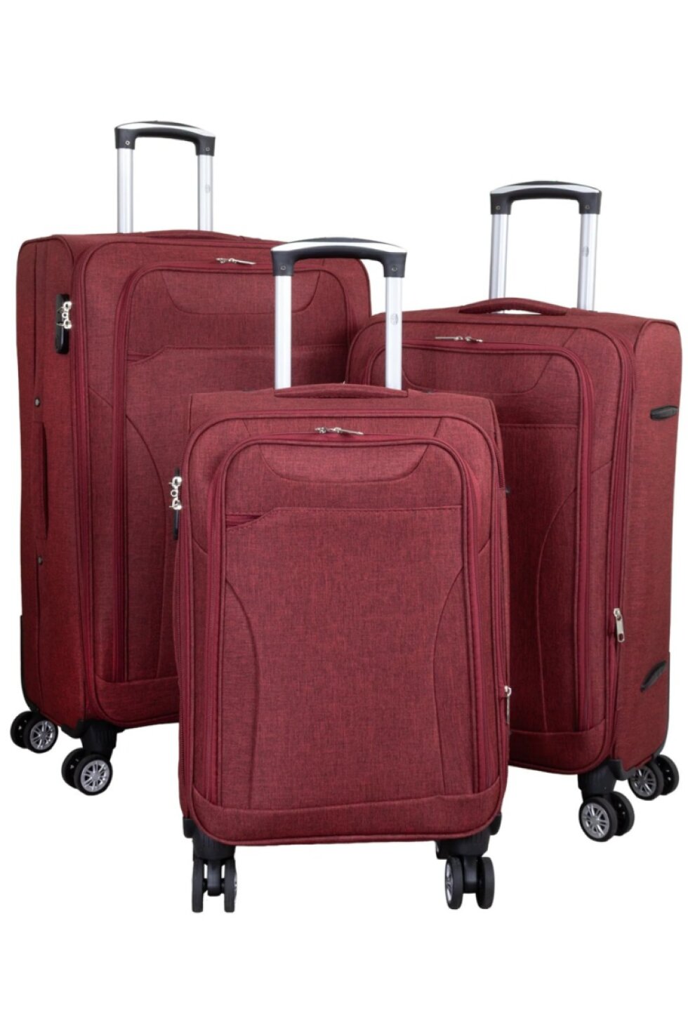 Sada kufrů Cremona Red 3-set