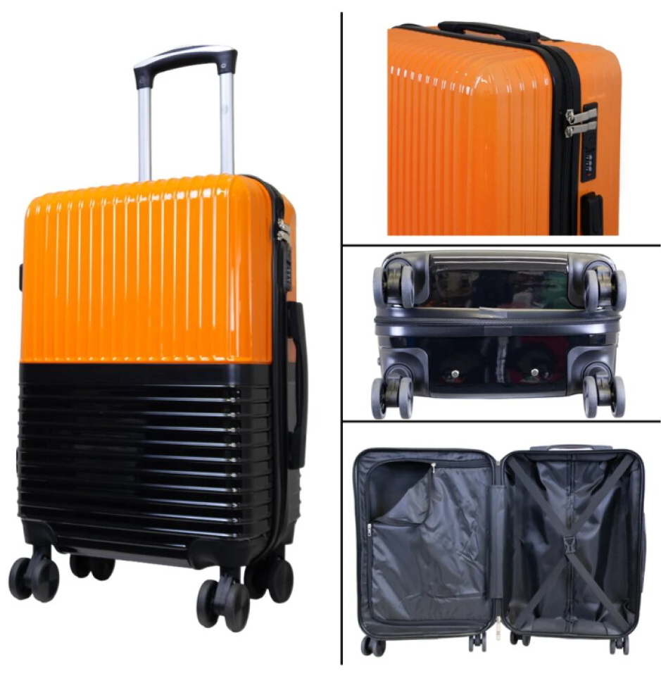 Velký kufr 76cm Riga Orange/Black