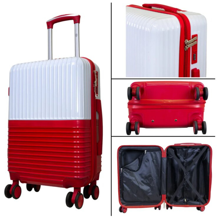 Sada kufrů Riga White/Red 3-set