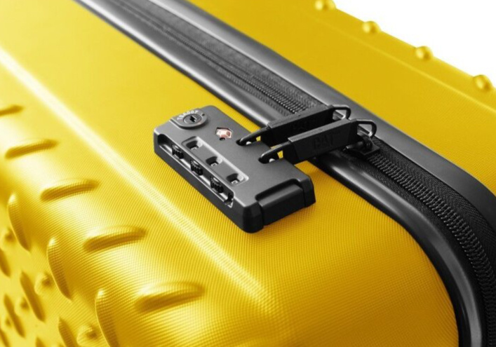 Střední kufr 65cm Industrial Plate Yellow