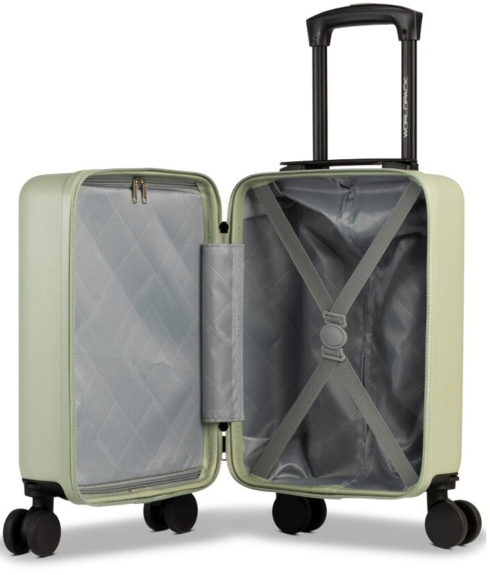 Příruční kufr 40x30x20 Underseater Removable Wheels Grey Green