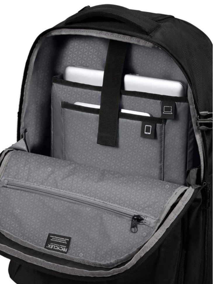 Batoh s kolečky Roader Laptop Backpack Wheels 55cm Deep Black