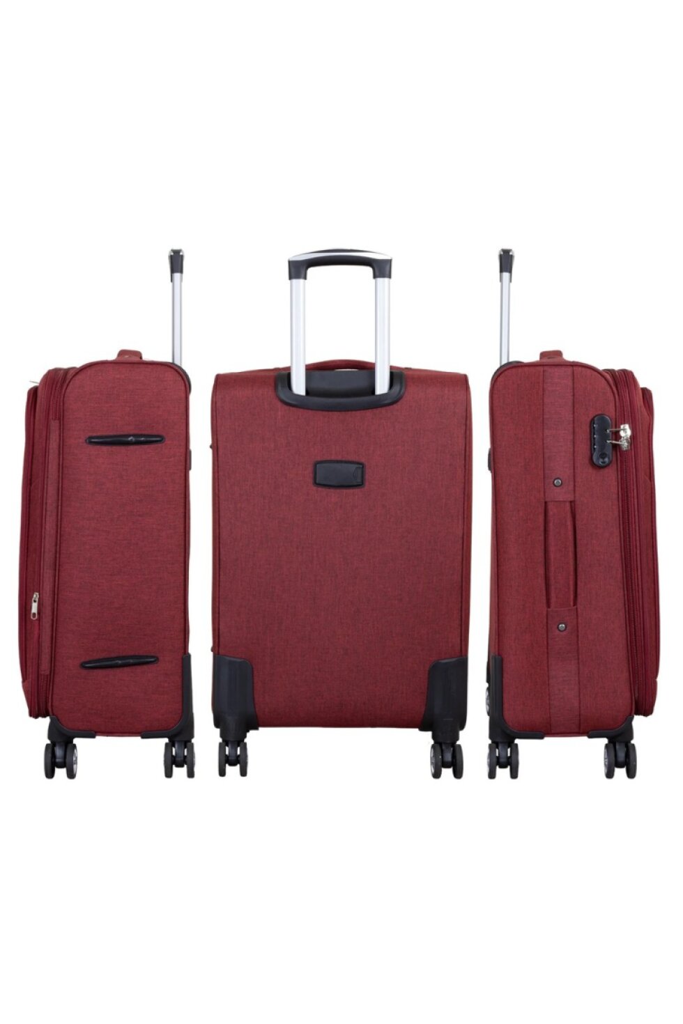 Sada kufrů Cremona Red 3-set