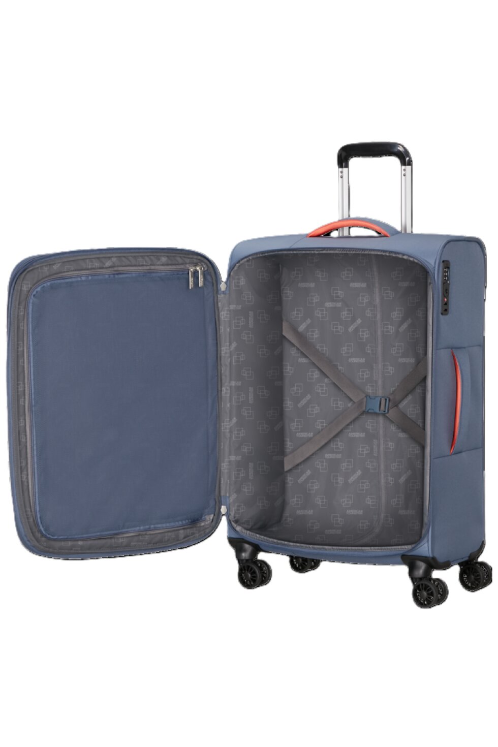 Střední kufr 67cm Cloudrider Stone Blue