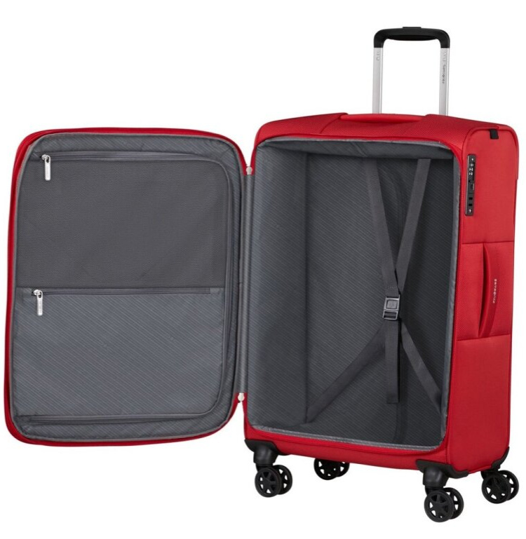 Střední kufr 67cm Base Breeze Red