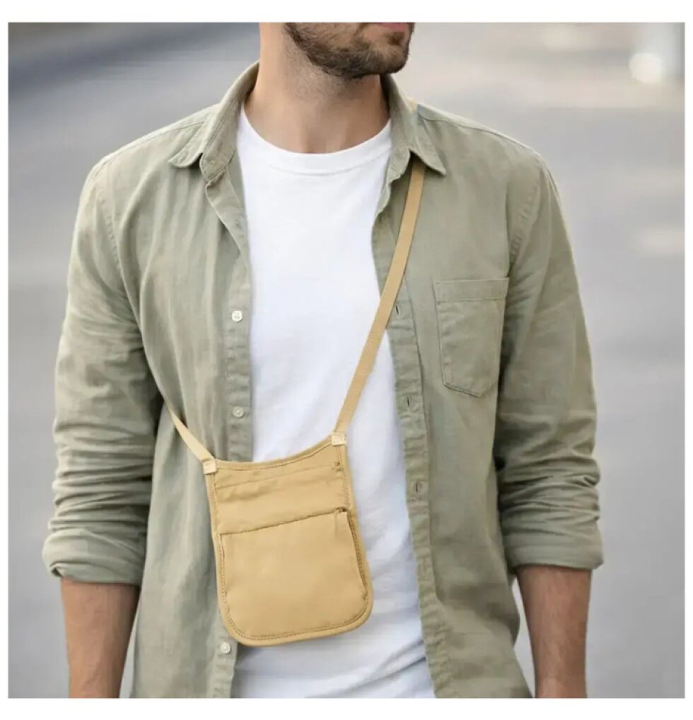 Cestovní pouzdro na krk BZ 5862 Beige