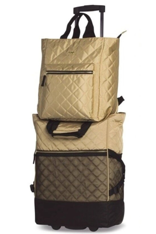 Batoh a taška v jednom Classy Style Backpack Gold