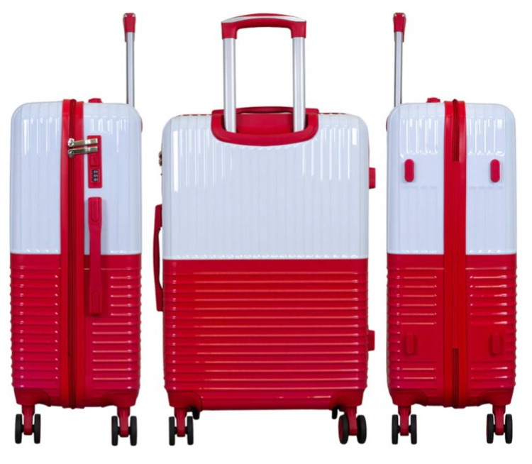 Sada kufrů Riga White/Red 3-set