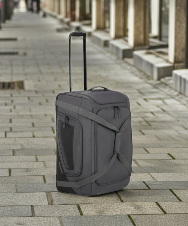 Velká taška s kolečky 77cm City Racer Duffle/Wheels L Black