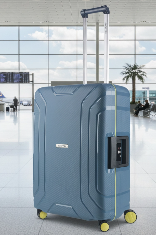 Sada kufrů Steward Ice Blue 2-set M+L
