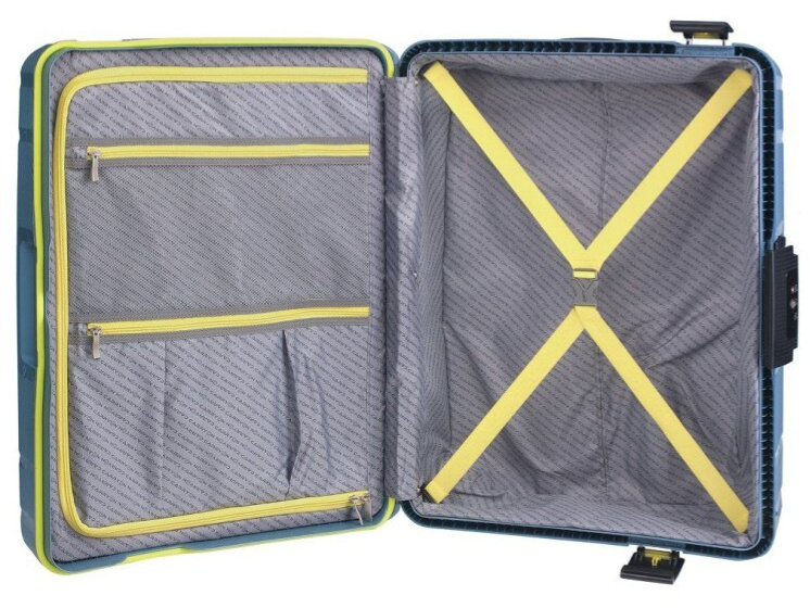 Sada kufrů Steward Ice Blue 2-set M+L