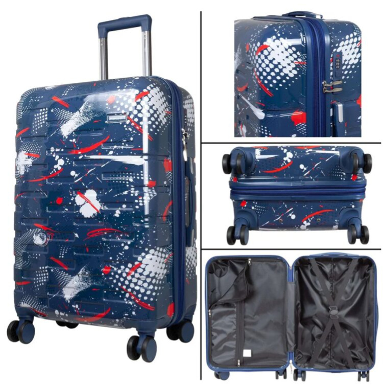 Velký kufr 75cm Pescara Dark Blue