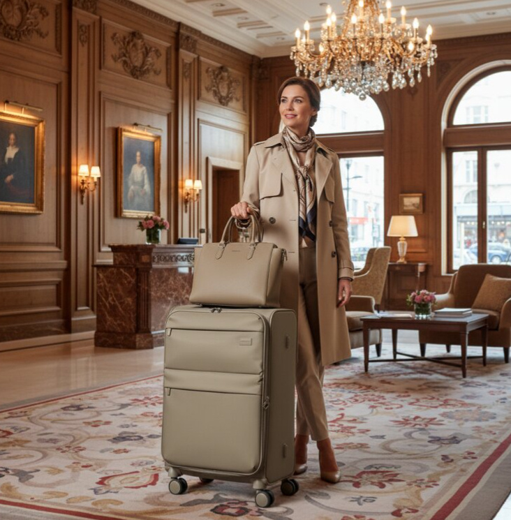 Příruční kufr 55cm Kyoto Coated Beige