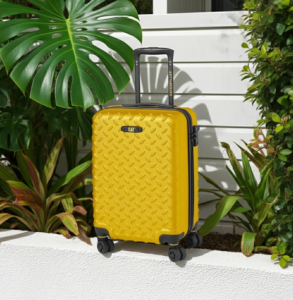 Příruční kufr 55cm Industrial Plate Yellow