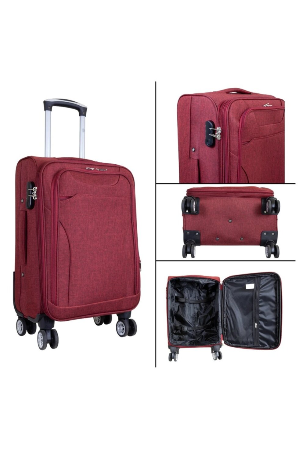 Velký kufr 78cm Cremona Red