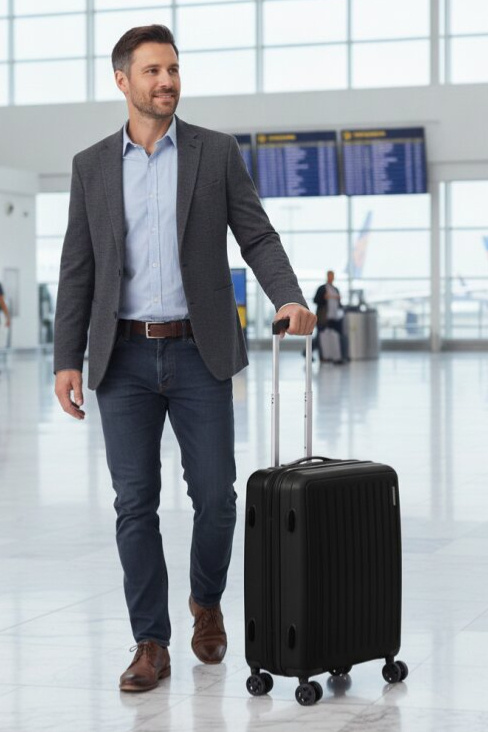 Příruční kufr 55cm Rejoy True Black