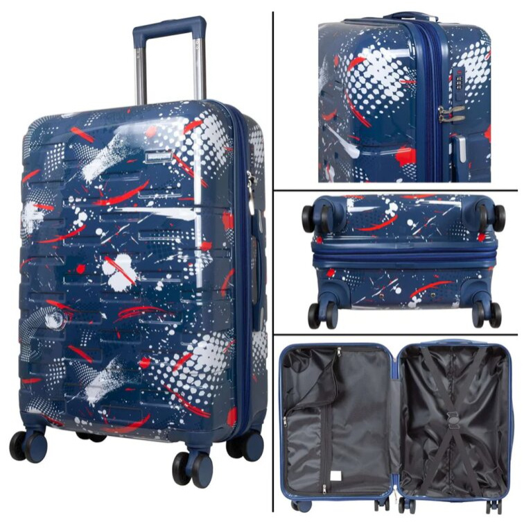 Střední kufr 65cm Pescara Dark Blue