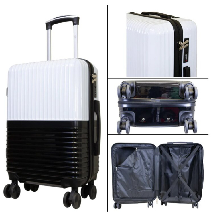 Sada kufrů Riga White/Black 3-set