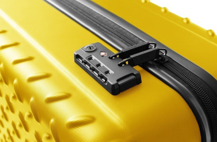 Příruční kufr 55cm Industrial Plate Yellow