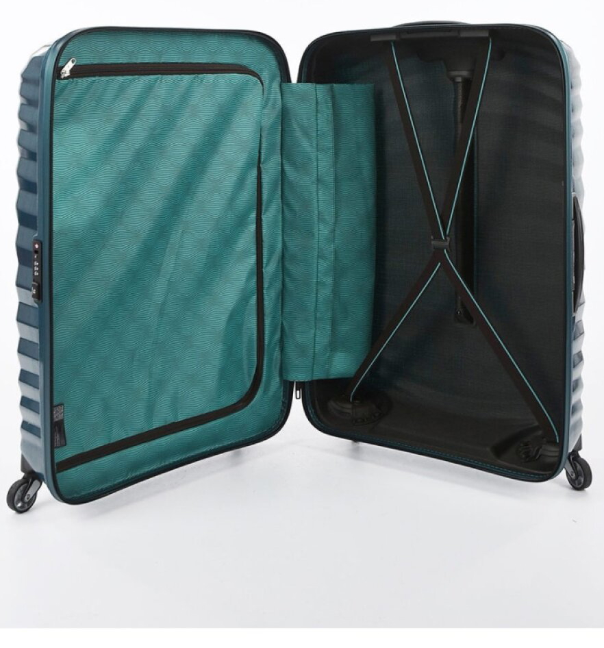 Velký kufr Lite-Shock 75cm Petrol Blue