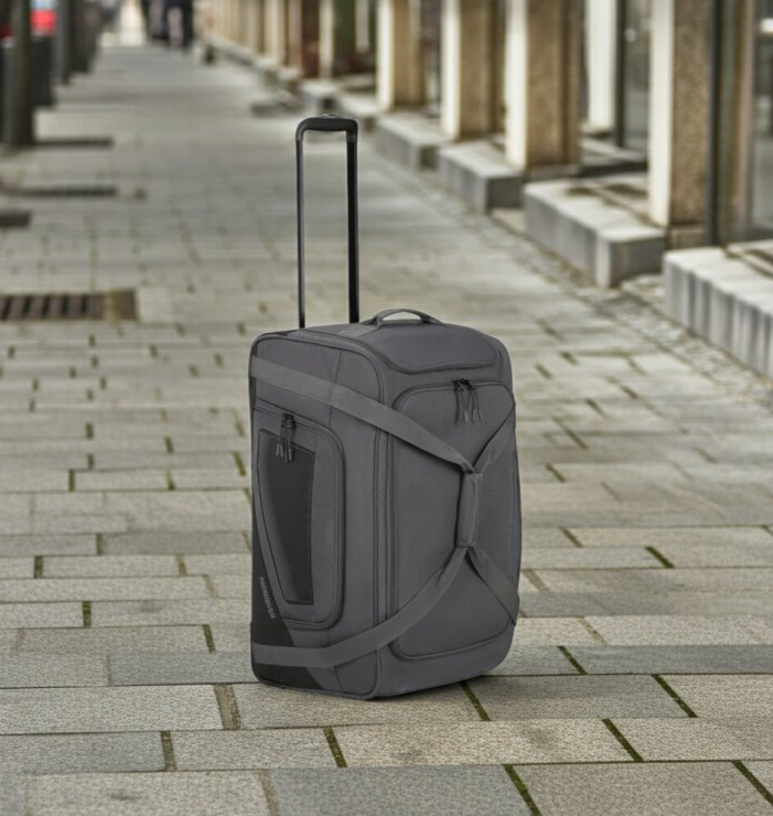 Střední taška s kolečky 68cm City Racer Duffle/Wheels M Black