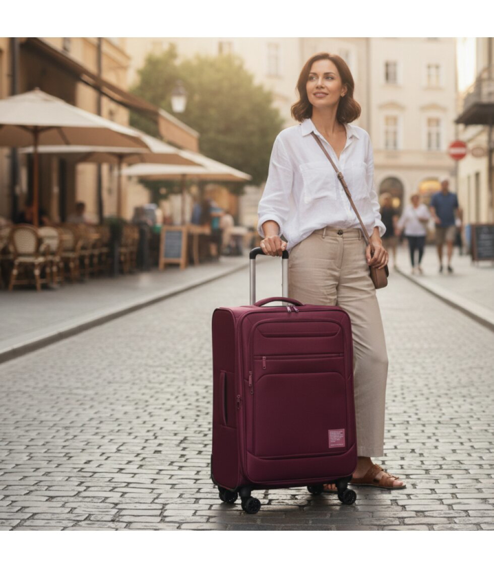 Sada kufrů Bern Wine Red 3-set
