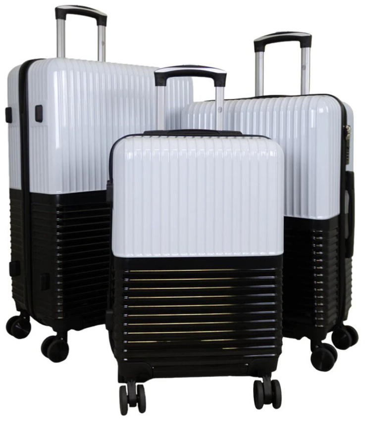 Sada kufrů Riga White/Black 3-set