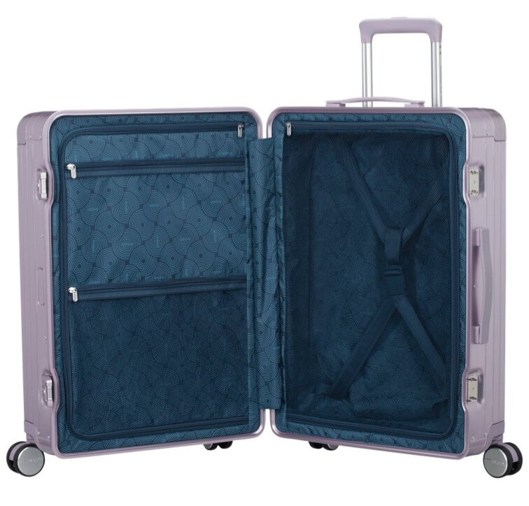 Střední kufr 68cm Soundbox Alu Stormy Lilac