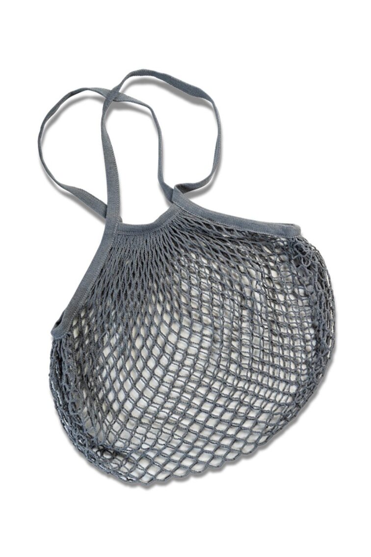 Retro síťovka Shopping net 100% cotton Grey