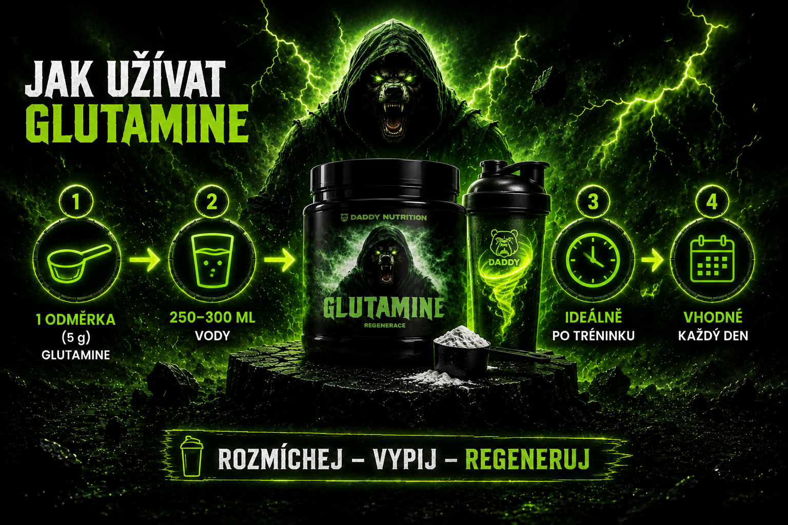 Jak užívat GLUTAMINE