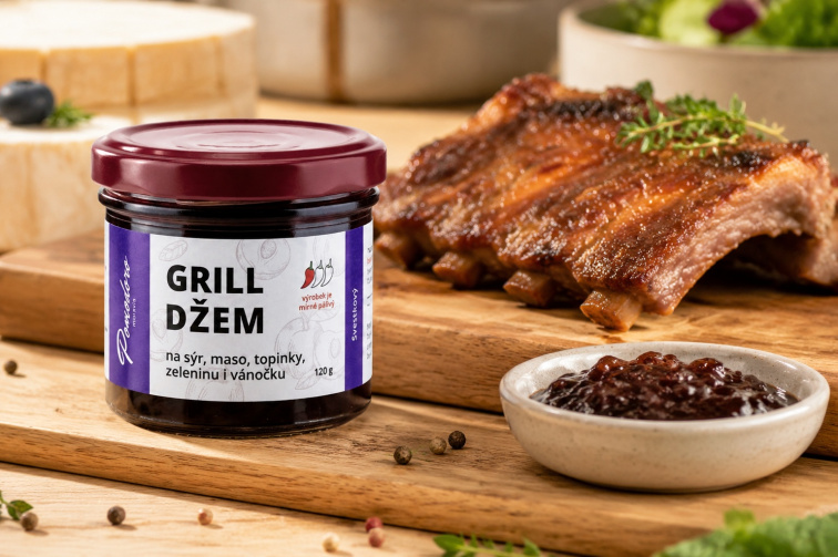 Grill džem 120g - švestkový s habanero yellow