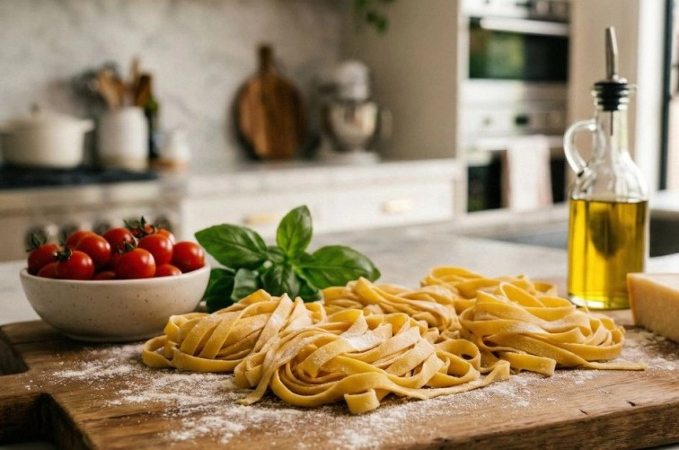 Italské těstoviny Tagliatelle 250g - ruční výroba