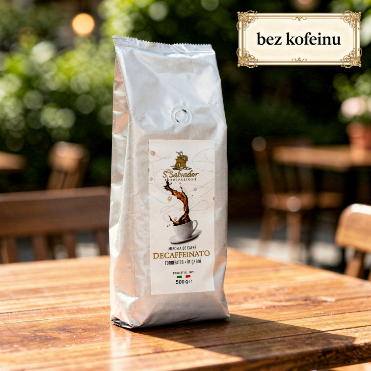 Decaffeinato - bez kofeinu San Salvador 500g